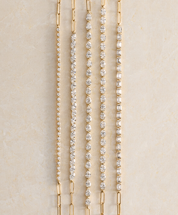 New: Mini Half Tennis Bracelet